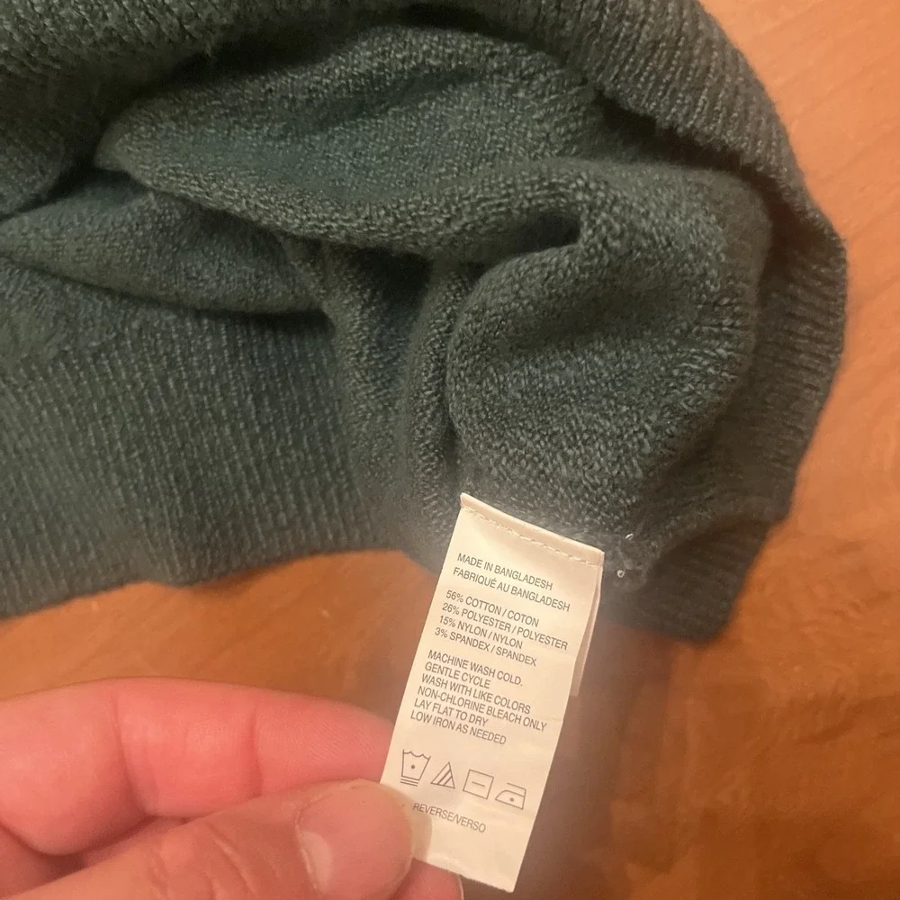 Izod Men's Rainforest Green Stripe Sweater Size XXL Cotton And Polyester Blend